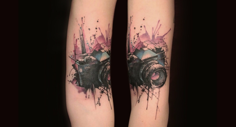 tatuagem-câmera-fotos-design-3d 