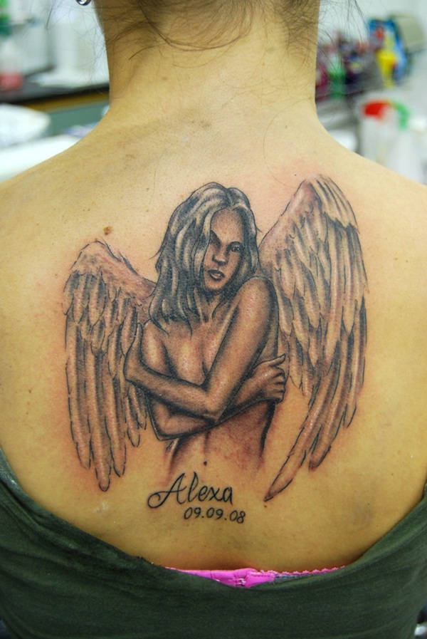 Desenhos de tatuagem de anjo e idéias70 