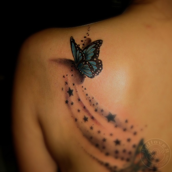 Tatuagem de borboleta 3D 26 