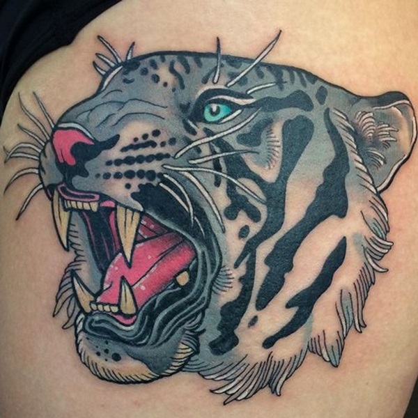 Desenhos de tatuagem de tigre branco e idéias 28 