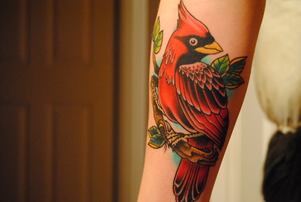 35 Cardinal Tattoo Designs e Ideias 5 