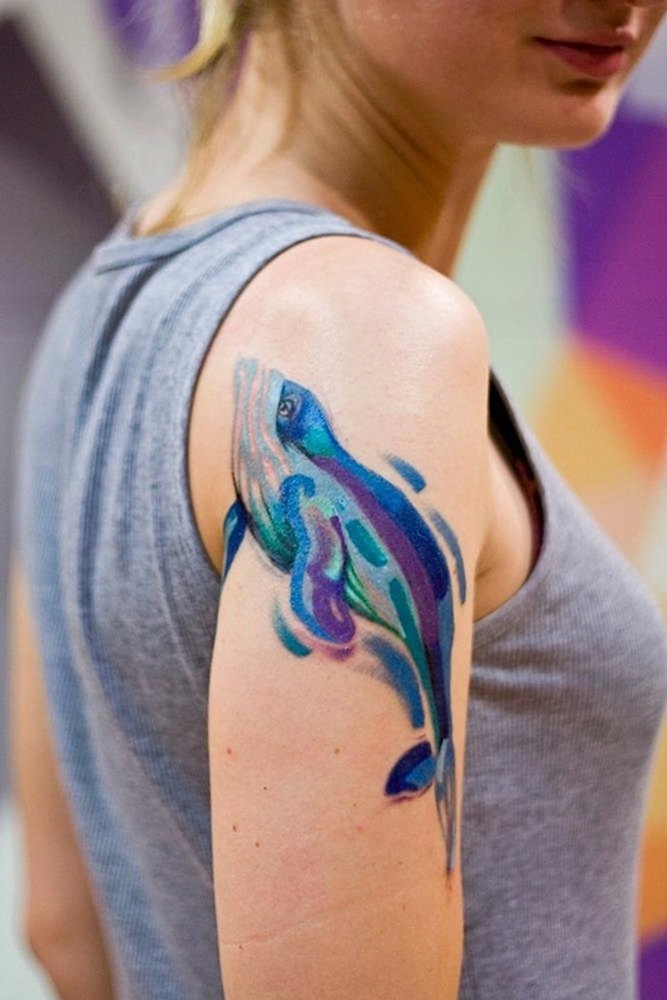 design de tatuagem de cor de água e ideas4 