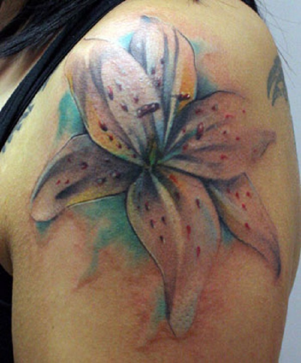 tatuagem de flores de lírio 57 