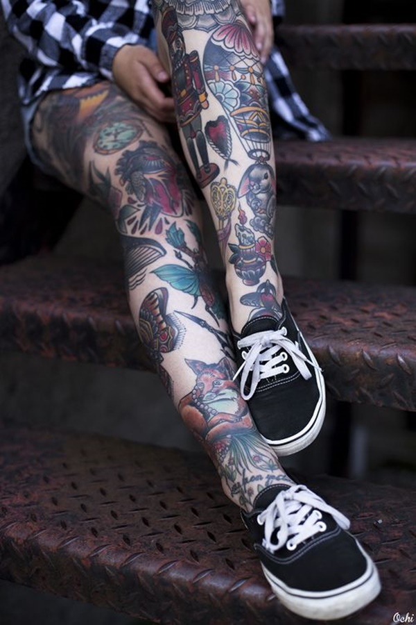 desenhos de tatuagem de perna sexy de mulheres (1) 