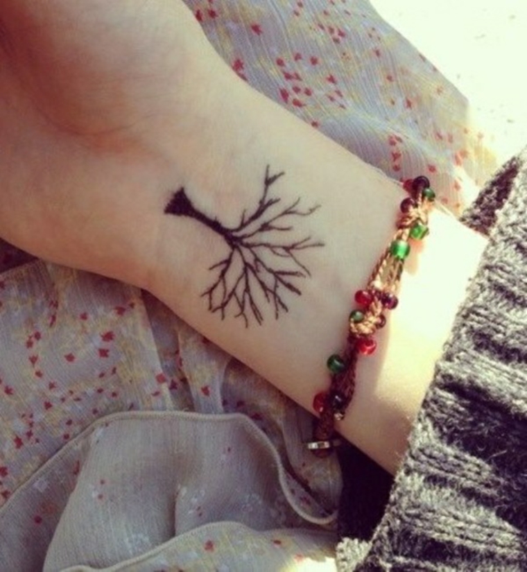 desenho de tatuagem de árvore 