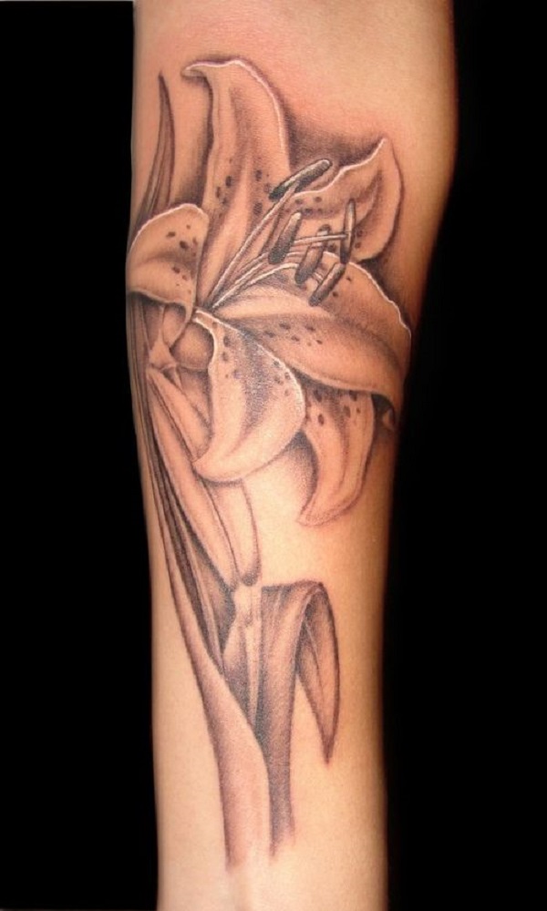 tatuagem de flores de lírio 41 