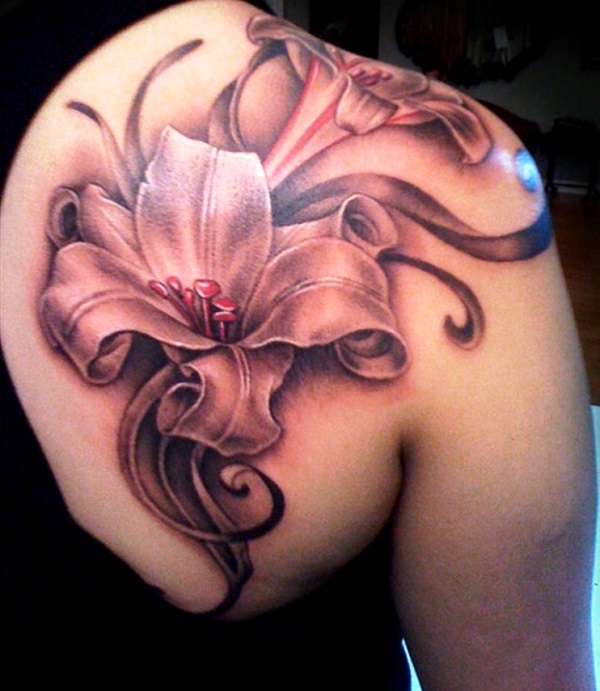 flores de lírio tatuagem 39 