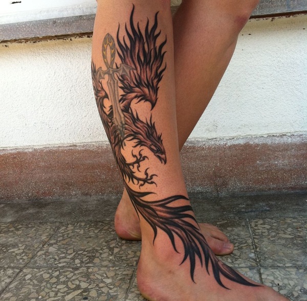 Desenhos de tatuagem de fênix41 
