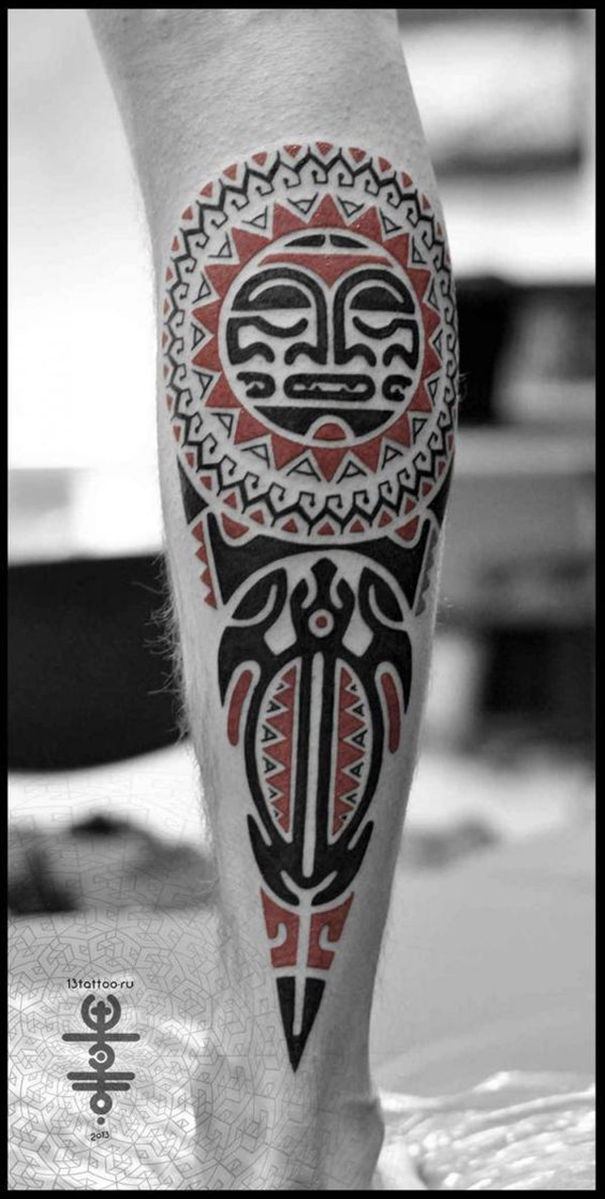 tatuagens maias tribais para homens 