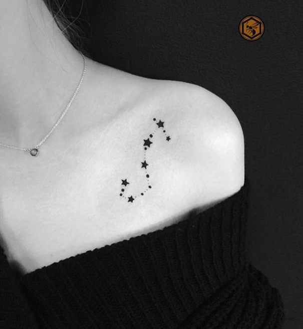tatuagem de constelação 
