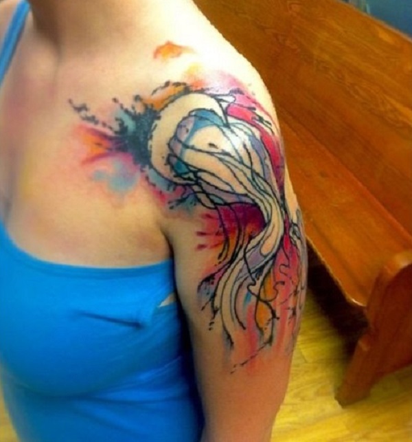Tatuagem de água-viva 11 