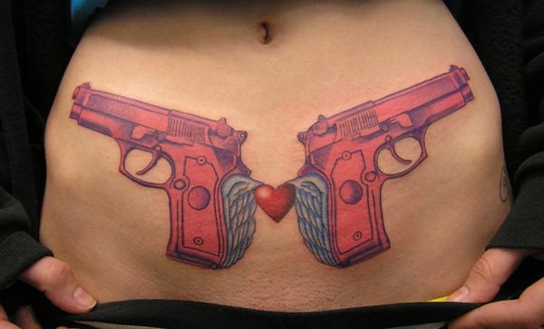 35 idéias de tatuagem de arma crepitante 3 
