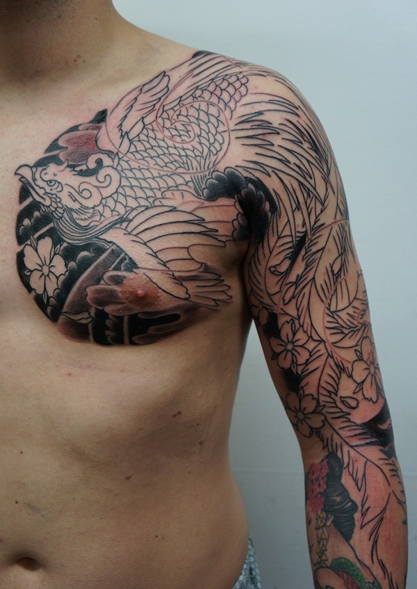 Desenhos de tatuagem de fênix49 