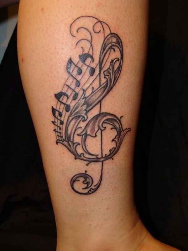 Desenhos de tatuagem de música 18 