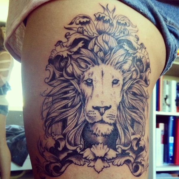 desenhos de tatuagem de leão para meninos e meninas32 