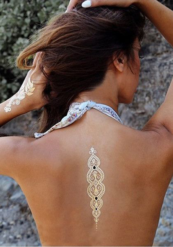 tatuagens temporárias nas costas 
