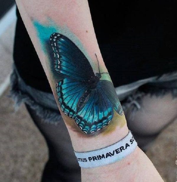 Tatuagem de borboleta 3D 9 
