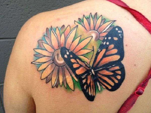 Tatuagem de borboleta 3D 16 