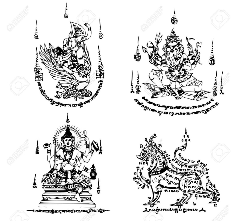 tatuagens-tailandês-deuses-idéias 