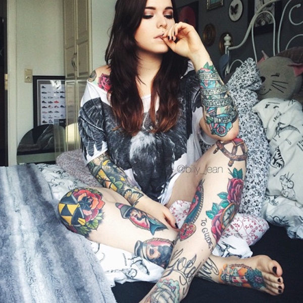 desenhos de tatuagem de perna sexy de mulheres (42) 