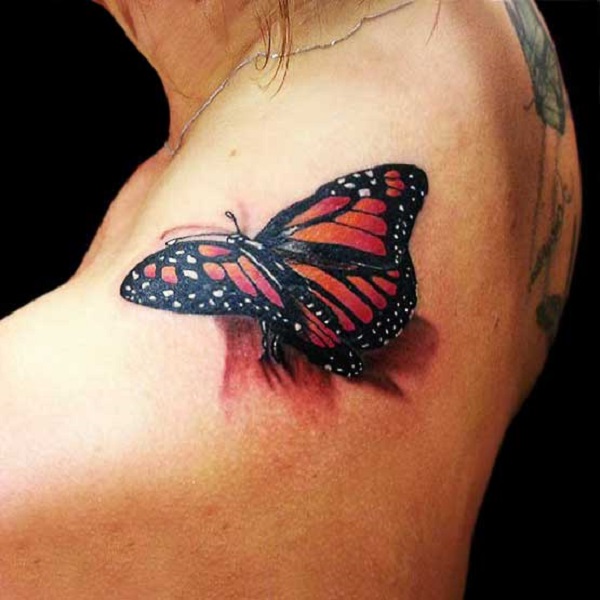 Tatuagem de borboleta 3D 27 