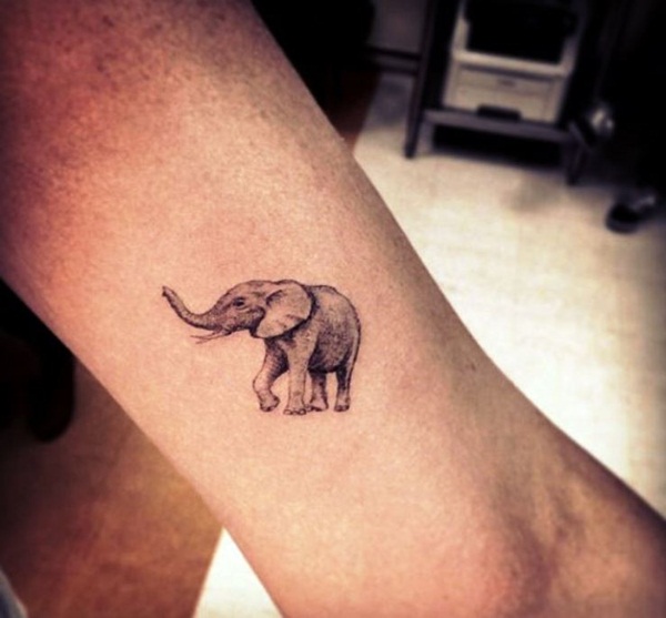 Projetos bonitos do Tattoo do elefante Vectorial minúsculo (70) 