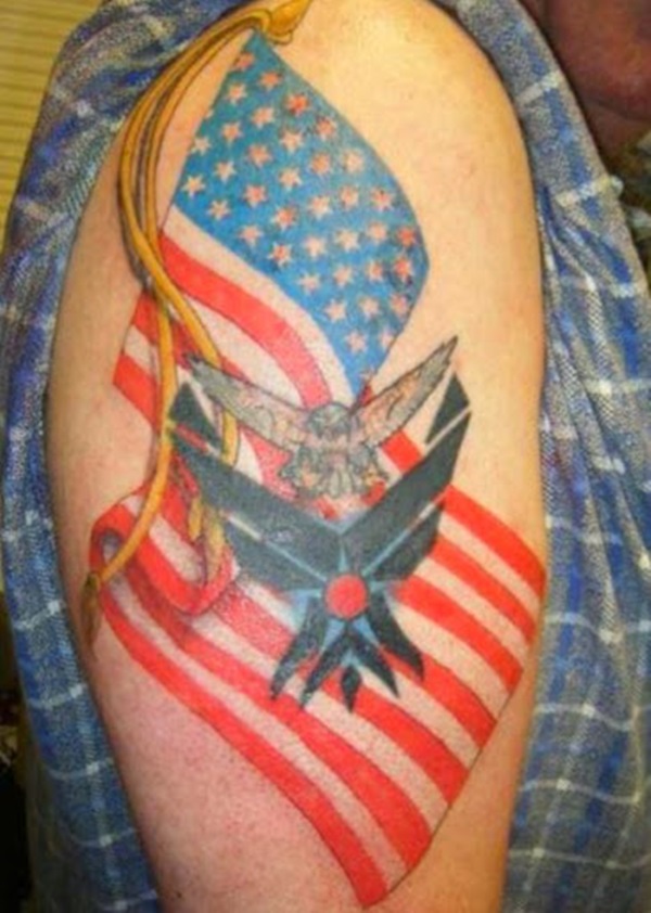 35 Tatuagens e Desenhos da Bandeira Americana 28 