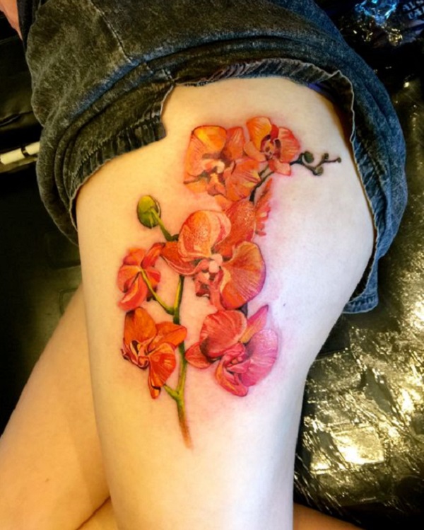 Tatuagem de orquídea 30 