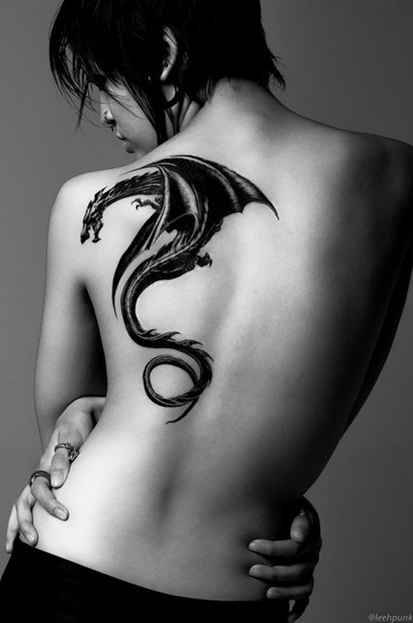 Desenhos de tatuagem de dragão para mulheres e homens20 
