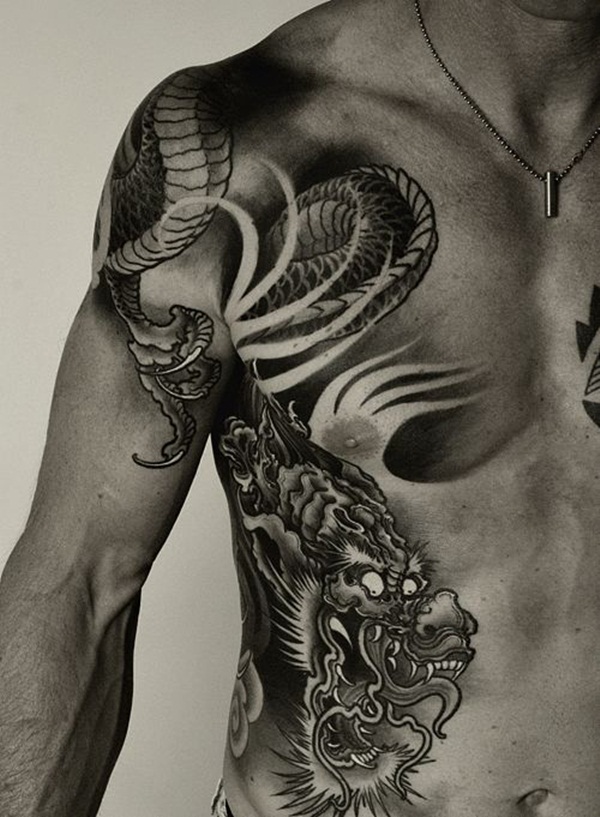 Desenhos de tatuagem de dragão para mulheres e homens25 