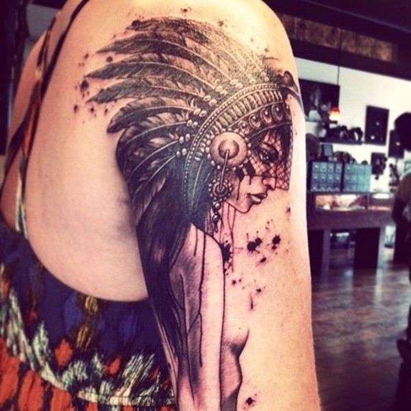 Desenhos de tatuagem nativo americano34 