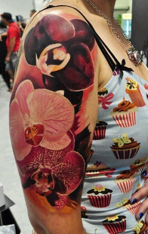 Tatuagem de orquídea 32 