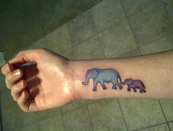 Projetos minúsculos Vectorial bonitos do tatuagem do elefante (32) 