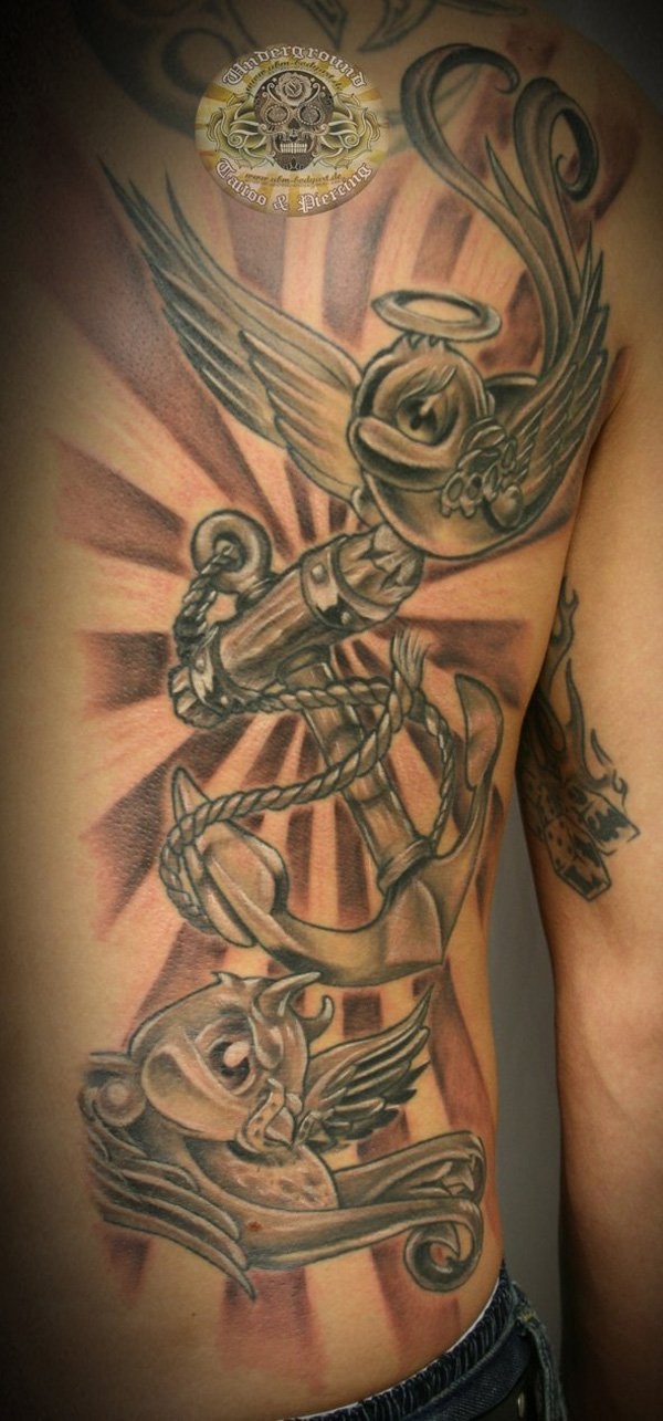35 Anchor Tattoo Design e Significado 1 