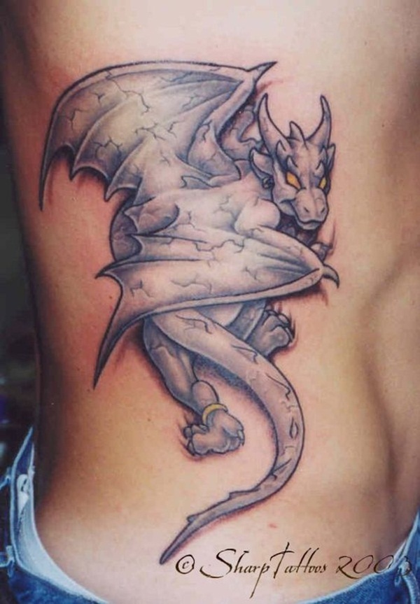 Desenhos de tatuagem de dragão para mulheres e homens36 