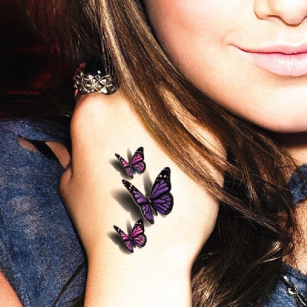 Tatuagem de borboleta 3D 14 