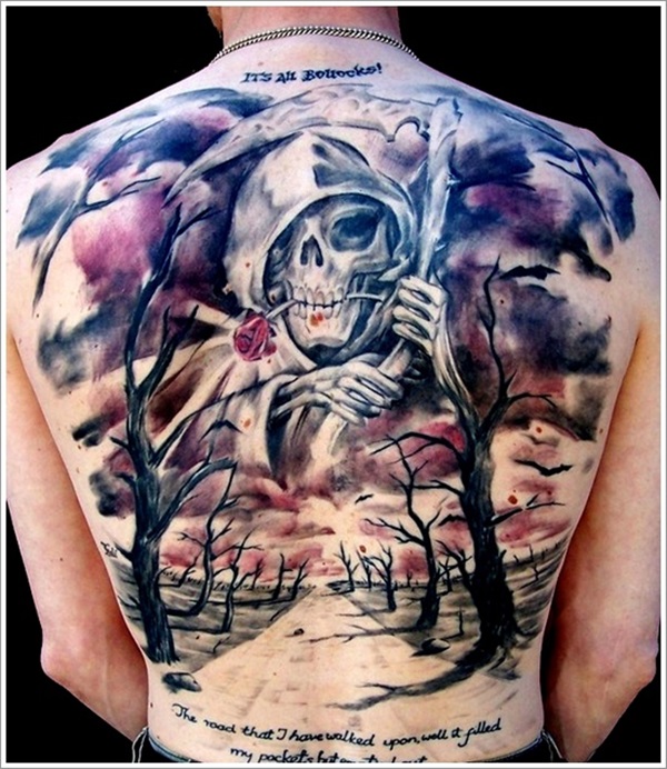35 Daring Grim Reaper Tattoo Ideas e Significados 22 