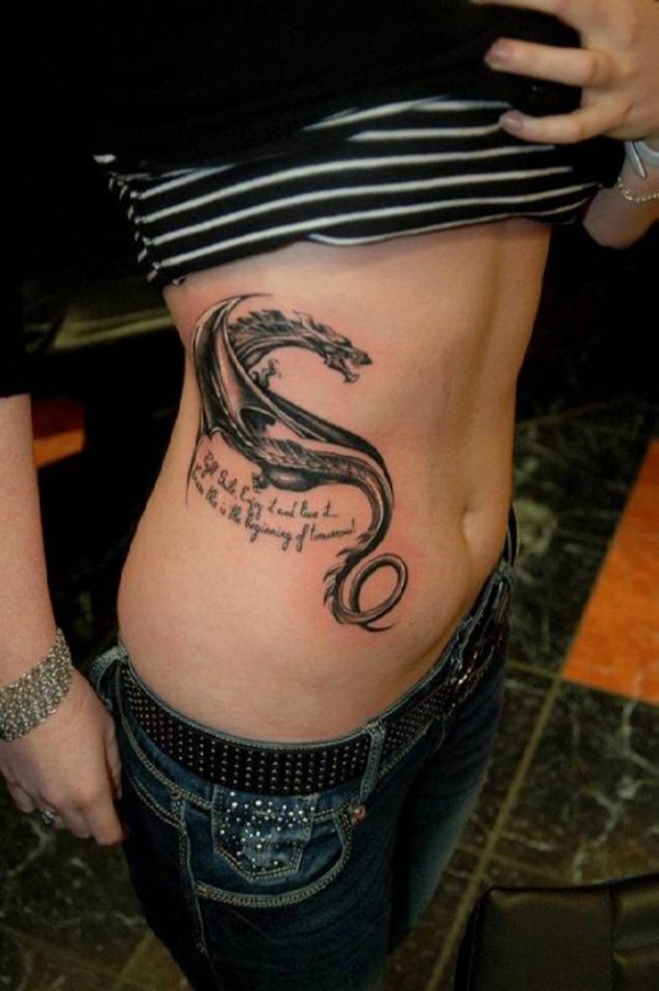 Desenhos de tatuagem de dragão para mulheres e homens45 