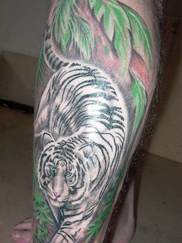 Desenhos de tatuagem de tigre branco e idéias 8 