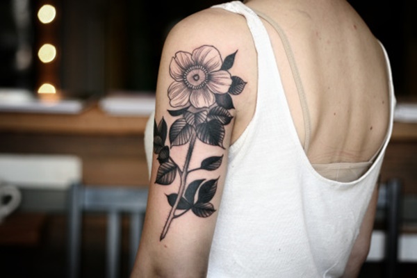 desenhos de tatuagem de flores (77) 