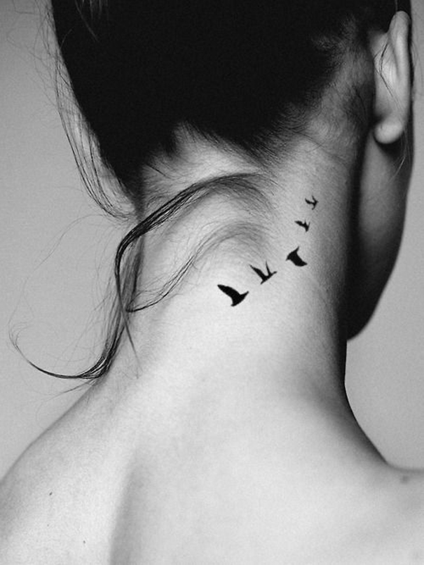 tatuagens temporárias no pescoço 
