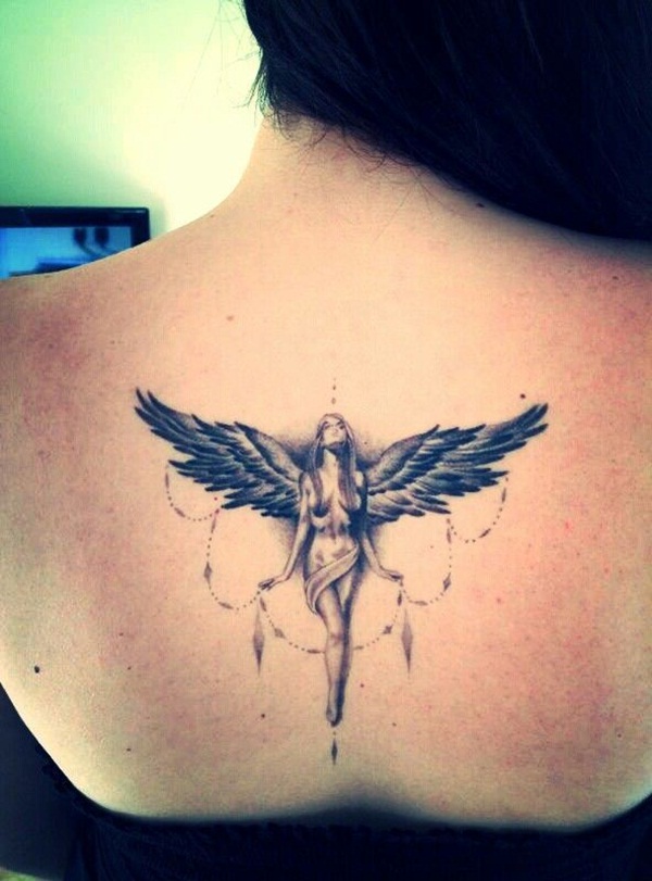 Desenhos de tatuagem de anjo e ideas13 