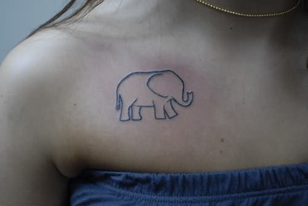 Projetos bonitos do Tattoo do elefante Vectorial minúsculo (80) 