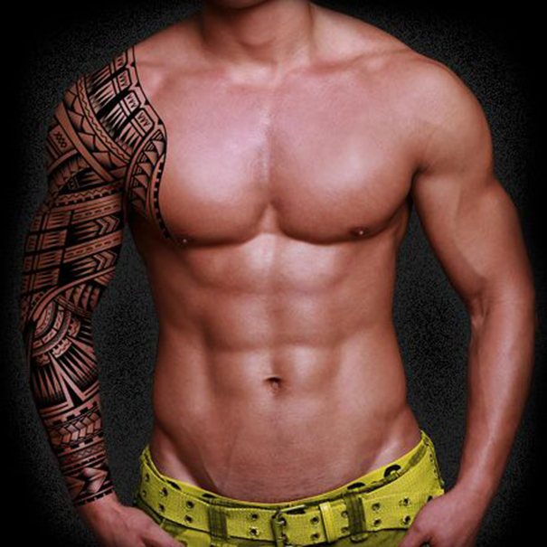 desenho de tatuagem samoano tribal 