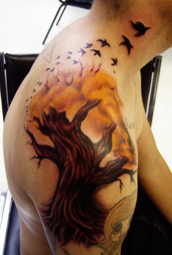Desenhos de tatuagem de árvore11 