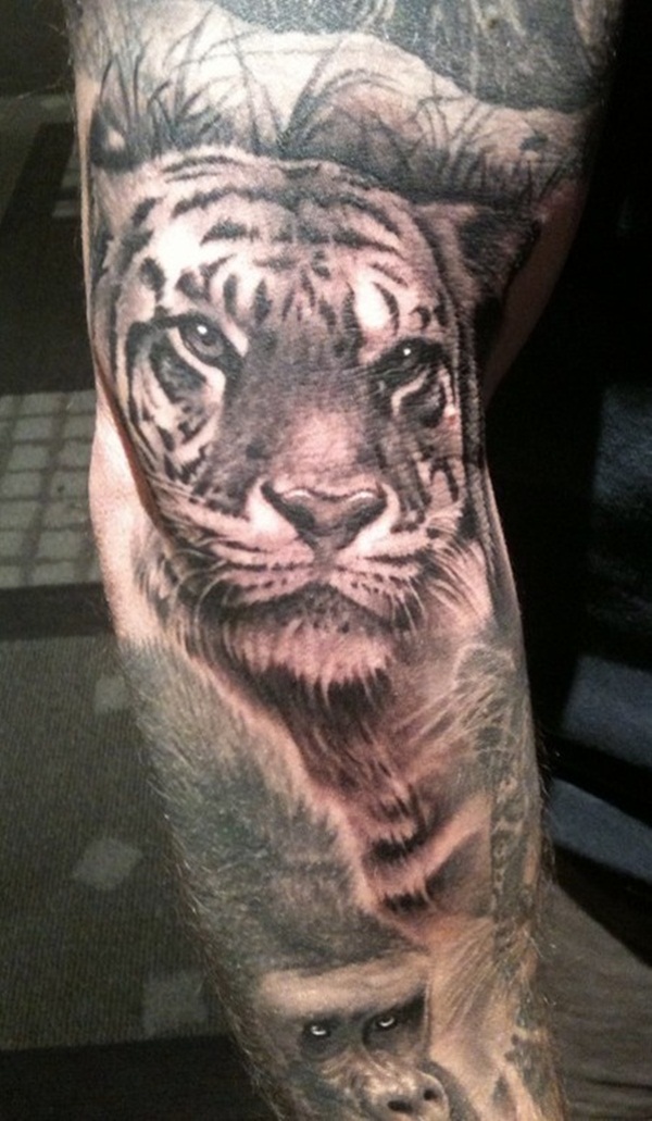 Desenhos de tatuagem de tigre para homens (39) 