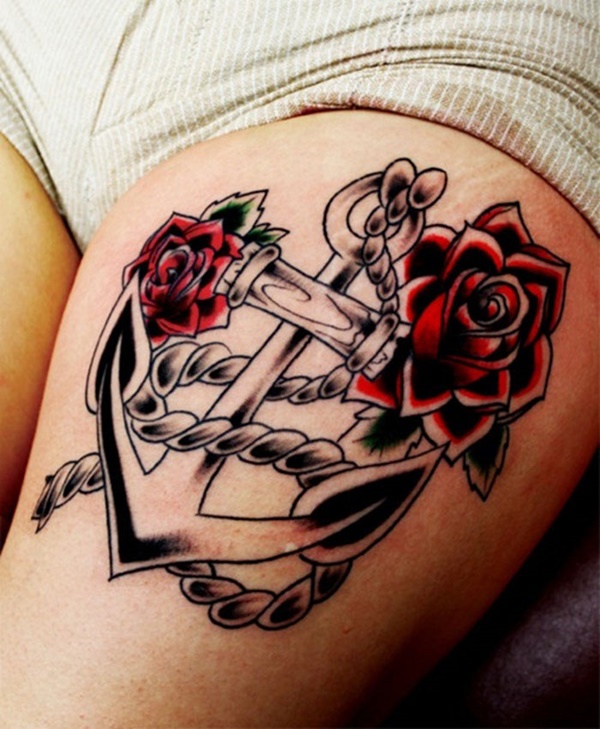 Desenhos de tatuagem de coxa (58) 