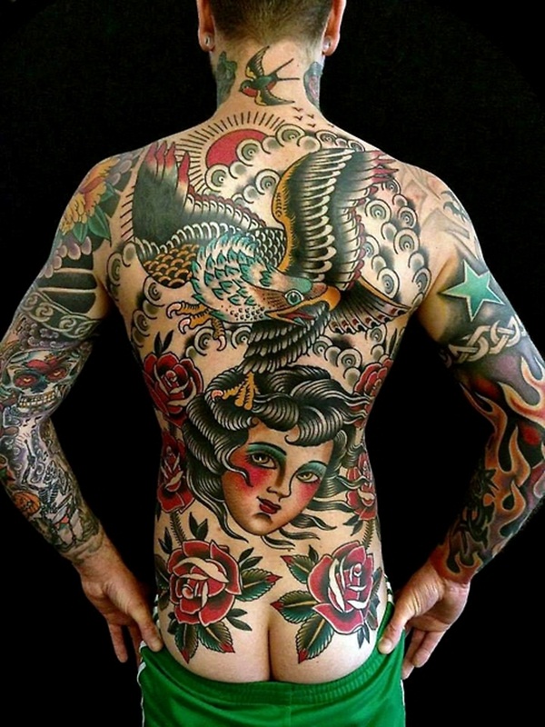 Desenhos de tatuagem de corpo inteiro para homens e mulheres. 