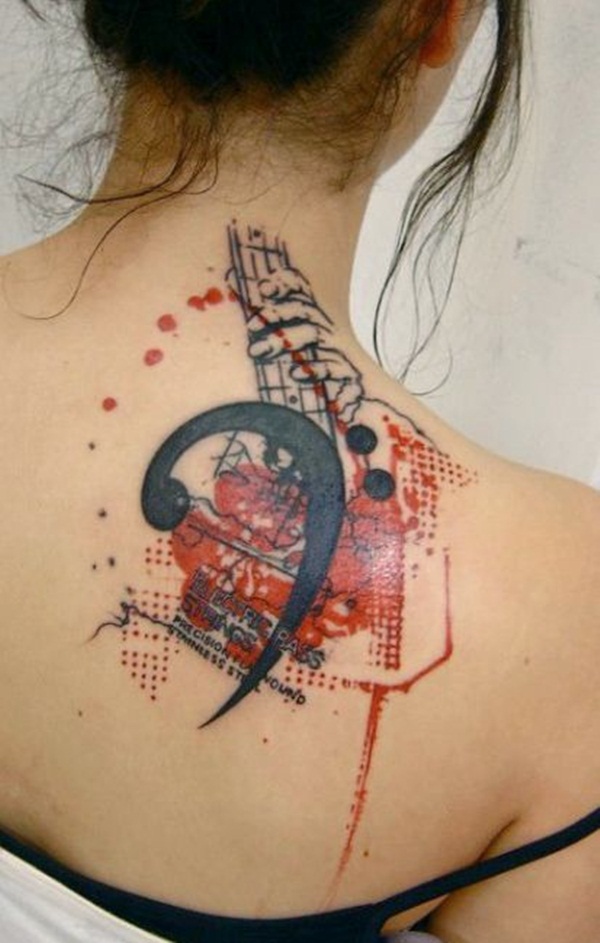Desenhos de tatuagem de música 38 