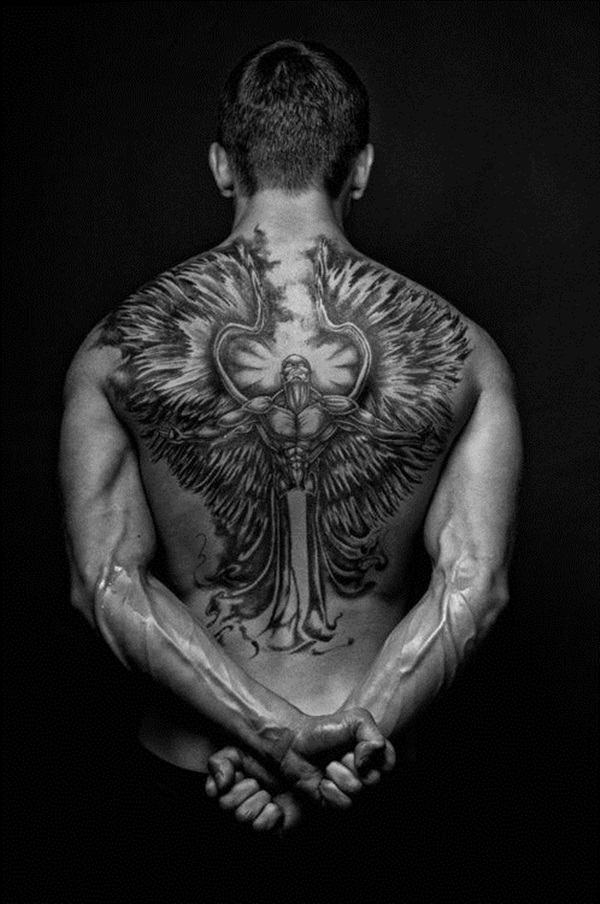 Desenhos de tatuagem de anjo e idéias19 